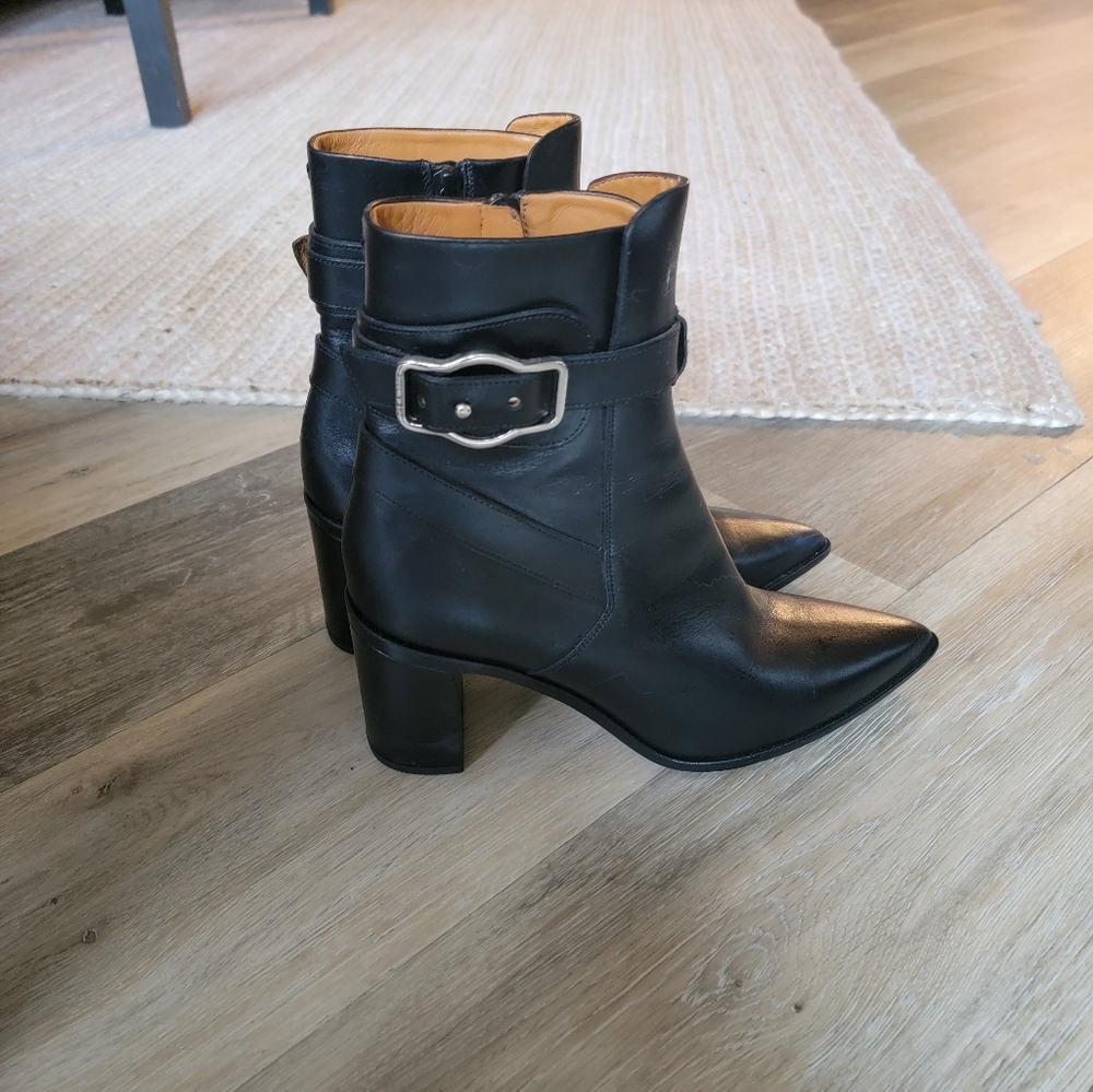 rag & bone leather ankle boots (never worn)